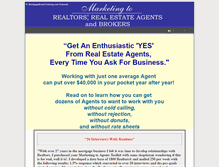 Tablet Screenshot of marketingtoagents.com